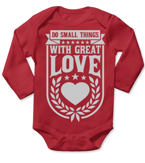 Quote do small things Long Sleeve Baby One-Piece
