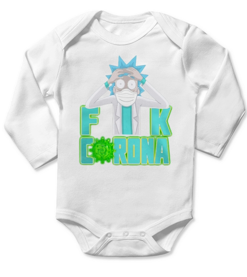Rick Sanchez mask fuck corona shirt Long Sleeve Baby One-Piece