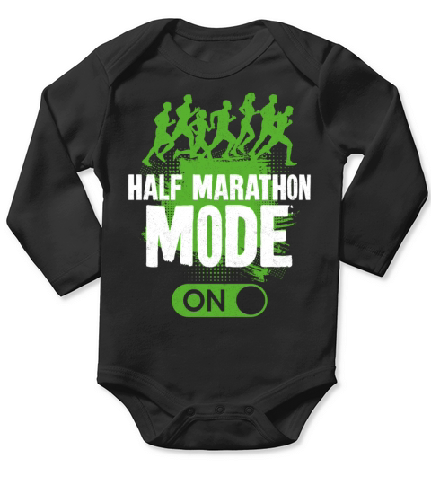 Running Runner Half Marathon Long Sleeve Baby One-Piece