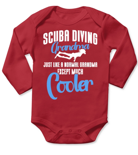 Scuba Diving Gift Underwater Lover Scuba Diver Long Sleeve Baby One-Piece