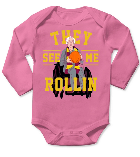 SISTER JEAN THEY SEE ME ROLLIN WHT Long Sleeve Baby One-Piece