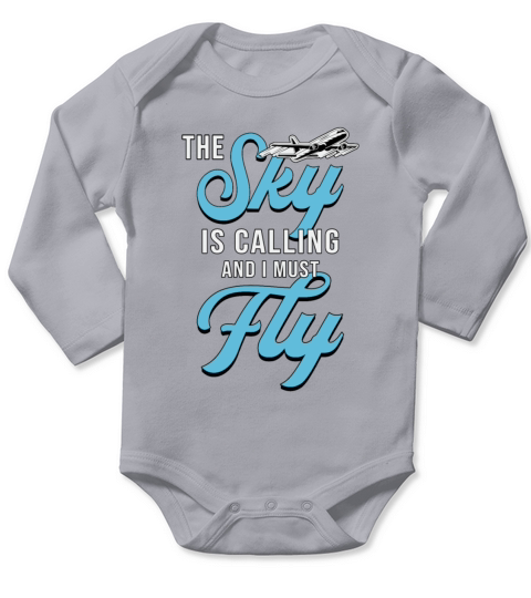 Skydiver The Sky Is Calling And I Must Fly Vintage Long Sleeve Baby One-Piece