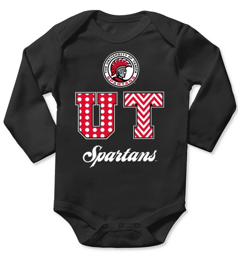 Tampa Spartans - Patterned Letters Long Sleeve Baby One-Piece