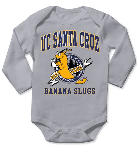 UC Santa Cruz Banana Slugs T-Shirt Long Sleeve Baby One-Piece
