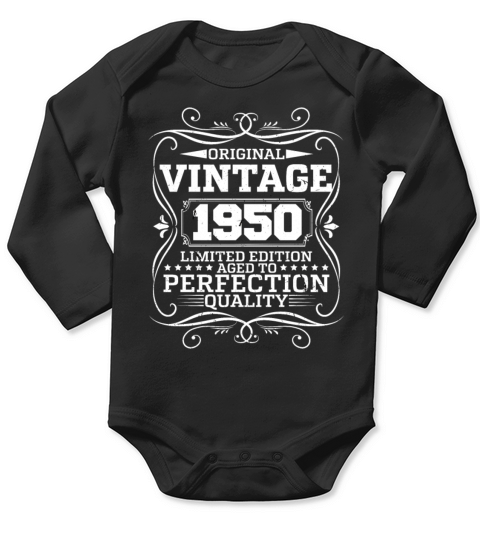 Vintage 1950 Original Limited Edition Long Sleeve Baby One-Piece