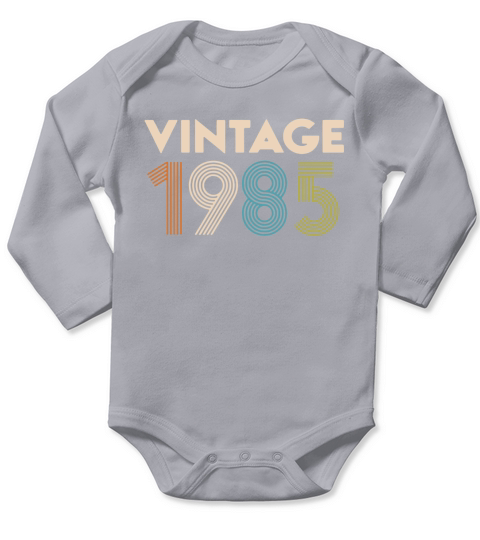 Vintage 1985 Long Sleeve Baby One-Piece
