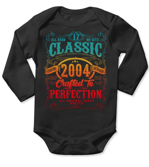 Vintage 2004 Limited Edition Birthday Long Sleeve Baby One-Piece