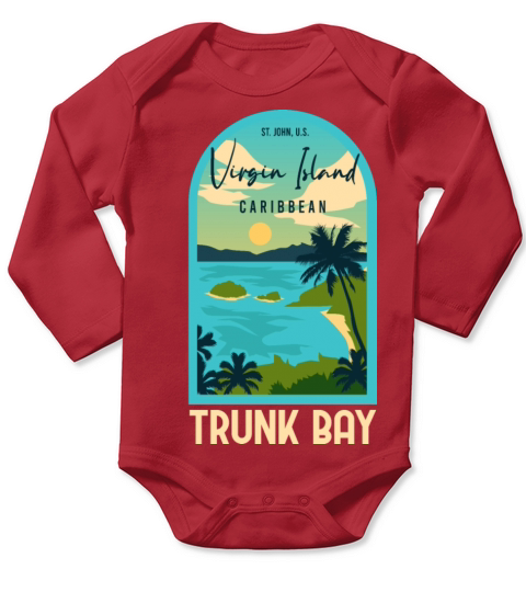 Virgin Island Long Sleeve Baby One-Piece