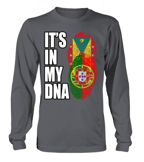 Grenadian And Portuguese Mix Heritage DNA Flag Long sleeved Unisex