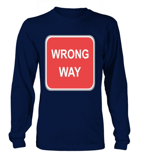 Road_sign_Wrong_way - Colorblock Hoodie Long sleeved Unisex