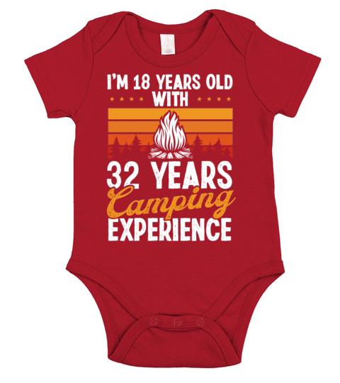 50 Birthday Camping Vintage Mountains 50 Year Old Short Sleeve Baby One-Piece