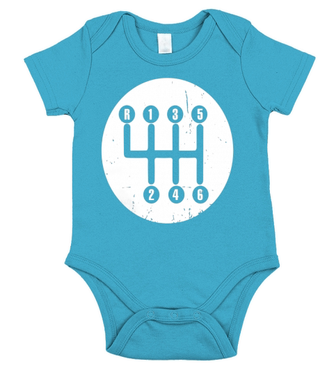 6 Speed Gearshift Tshirt For Car Enthusiast &amp;amp;amp; Mechanics Short Sleeve Baby One-Piece