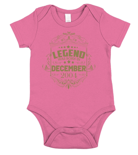 A legend was born in December 2004 Short Sleeve Baby One-Piece