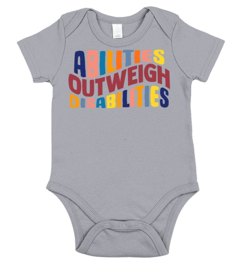 Abilities Outweigh Disabilities Psychologist Quote Short Sleeve Baby One-Piece