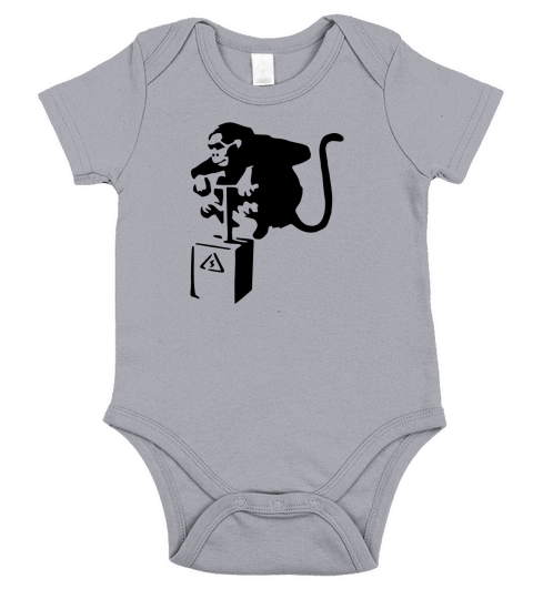 Banksy Detinator Monkey T-SHIRT LIMTED EDITION Short Sleeve Baby One-Piece