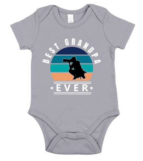 Best Grandpa Ever Photographer W Short Sleeve Baby One-Piece