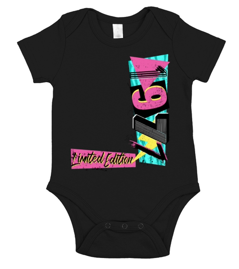 Birth year 1977 birthday 80s 90s Limited Edition Short Sleeve Baby One-Piece