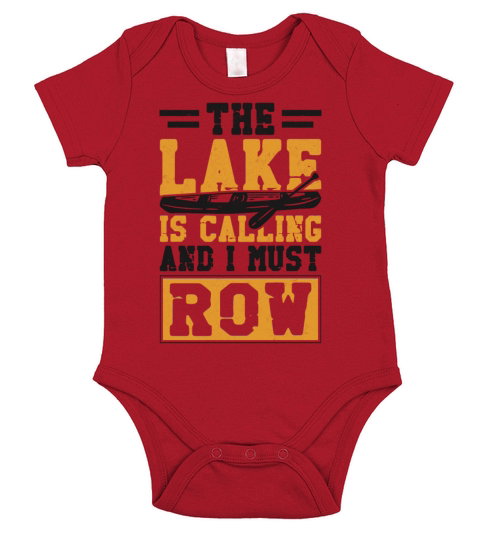 Canoe Canoeing Vintage The Lake Is Short Sleeve Baby One-Piece