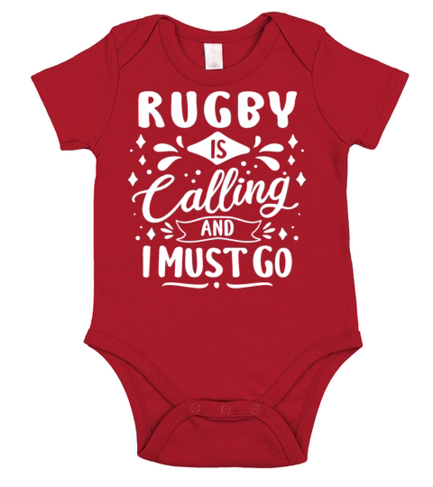 Cool Funny Rugby Is Calling Enthusiasts Team Coach Short Sleeve Baby One-Piece