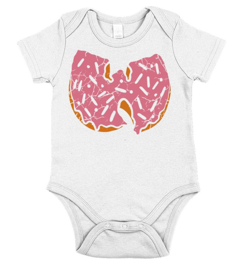 donut wutang strawberry Short Sleeve Baby One-Piece