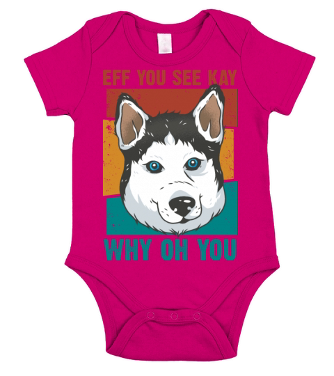 Eff You See Kay Why Oh You Yoga Workout Husky Short Sleeve Baby One-Piece
