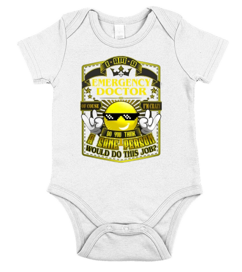 EMERGENCY DOCTOR Do This Job New Short Sleeve Baby One-Piece