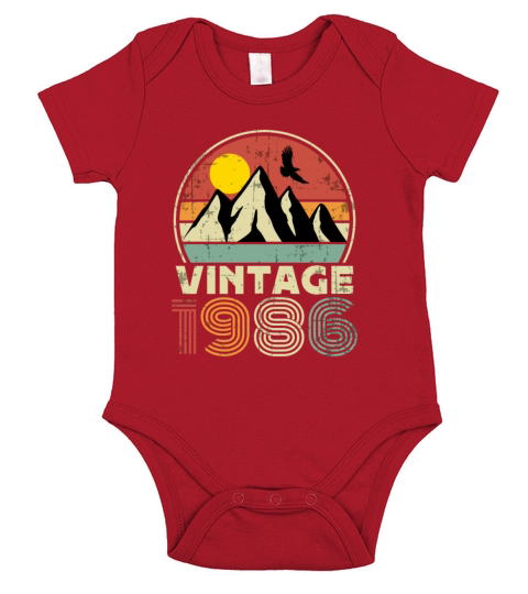 Funny Birthday Born in 1986 Limited Edition Short Sleeve Baby One-Piece