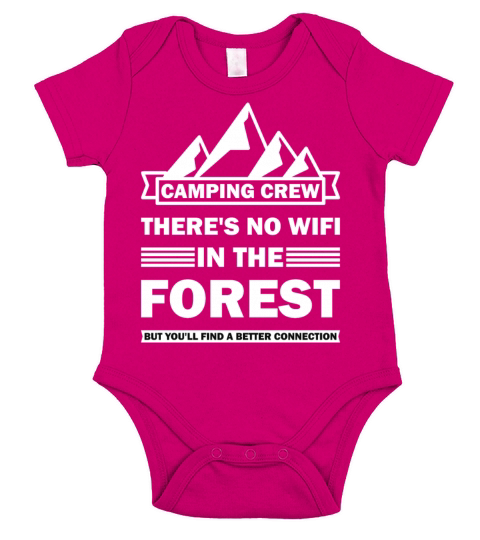 Funny Camping Crew Family Outdoor Vacation Short Sleeve Baby One-Piece