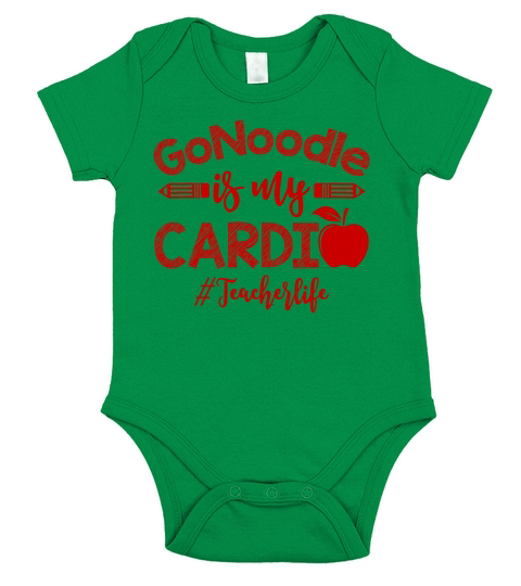 GoNoodle is My Cardio Teacher Life Funny Short Sleeve Baby One-Piece