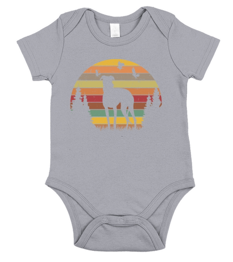Greyhound Retro British Vintage Short Sleeve Baby One-Piece