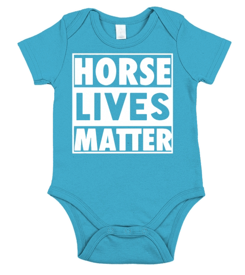 Horse Lives Matter Papa Mama Men Women Dogs Lovers Horses Hoodie Short Sleeve Baby One-Piece