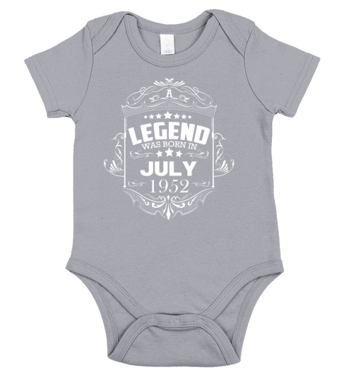 July 1952 Birthday Vintage Gifts Short Sleeve Baby One-Piece