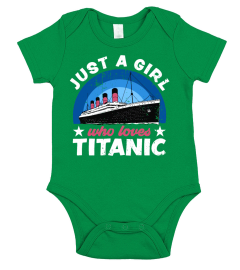 Just a Girl who loves Titanic Kids Girls Gift Short Sleeve Baby One-Piece