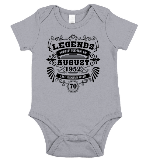 Legends were born in 1952 Short Sleeve Baby One-Piece