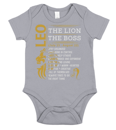 LEO  THE LION Short Sleeve Baby One-Piece