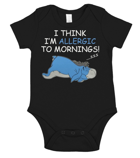 LG-sleep-eeyore Short Sleeve Baby One-Piece