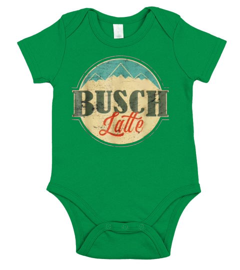 Logo Busch Latte Short Sleeve Baby One-Piece