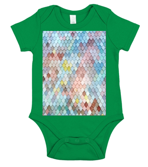 multicolored pattern Short Sleeve Baby One-Piece