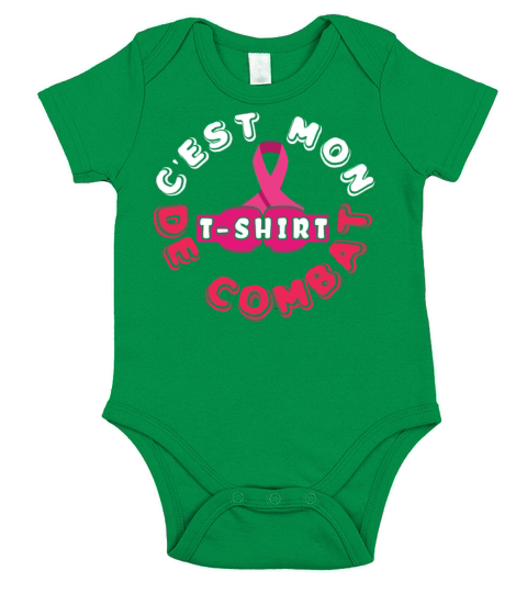 My Fight Breast Cancer Awareness Ribbon Wear Pink Short Sleeve Baby One-Piece