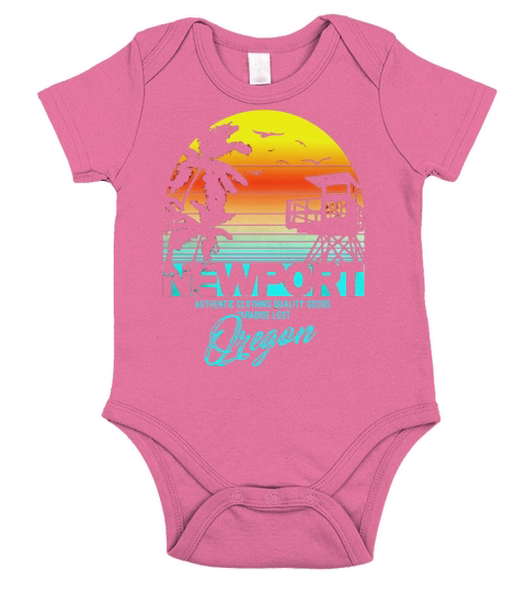 newport Oregon beach shirt Short Sleeve Baby One-Piece