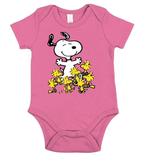 Peanuts Snoopy Short Sleeve Baby One-Piece
