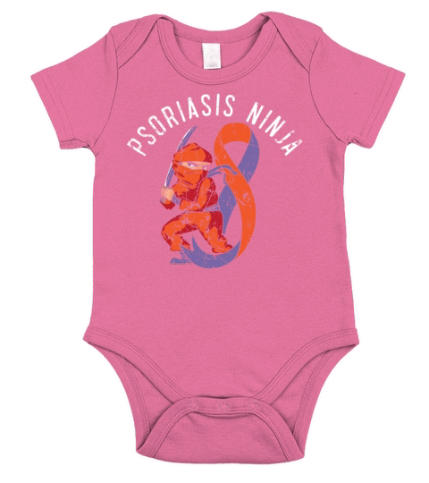 Psoriasis Ninja Skin Disease Psoriasis Awareness Short Sleeve Baby One-Piece