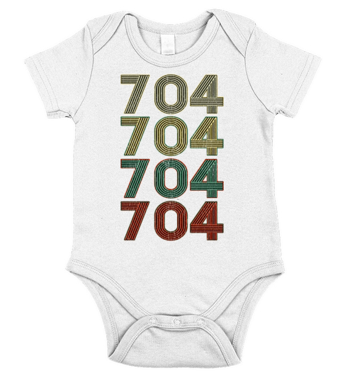 Retro America State Flag Area Code North Carolina Short Sleeve Baby One-Piece