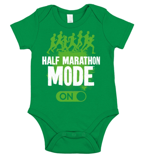 Running Runner Half Marathon Short Sleeve Baby One-Piece