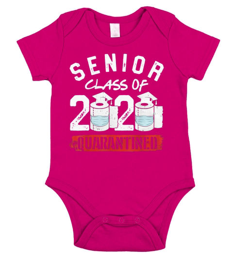 Senior Class of 2020 Quarantine Graduation Toilet Paper Gift T-Shirt Short Sleeve Baby One-Piece