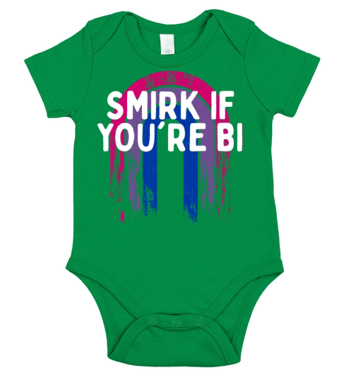 Smirk if Youre Bi Bisexual LGBTQ Bi Pride LGBT Short Sleeve Baby One-Piece