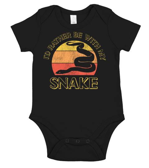 Snake Serpent Retro Vintage Id Short Sleeve Baby One-Piece