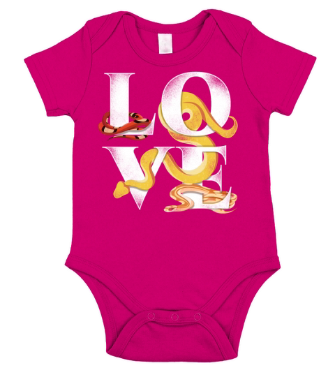 Snake Serpent Vintage Love Short Sleeve Baby One-Piece