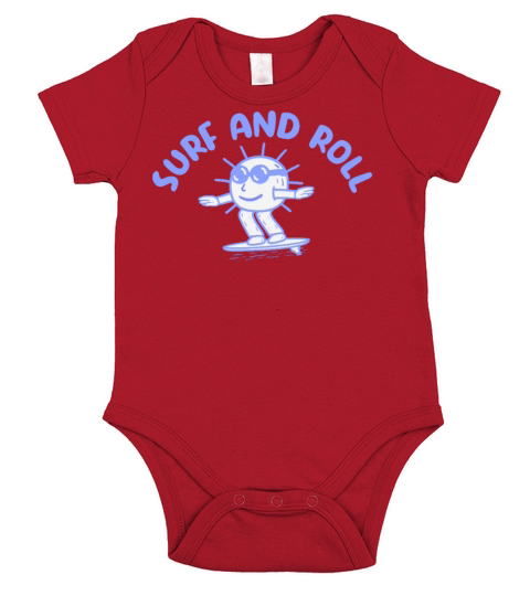 Surf And Roll Vintage Short Sleeve Baby One-Piece