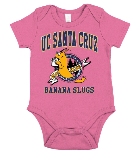 UC Santa Cruz Banana Slugs T-Shirt Short Sleeve Baby One-Piece
